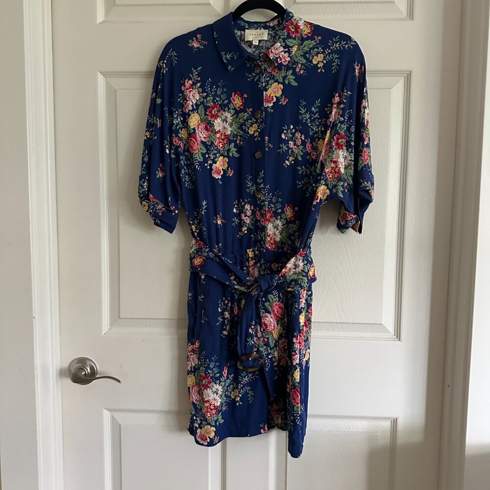 Sezane Joan Jumpsuit Romper Palomba Print Sz 38/6